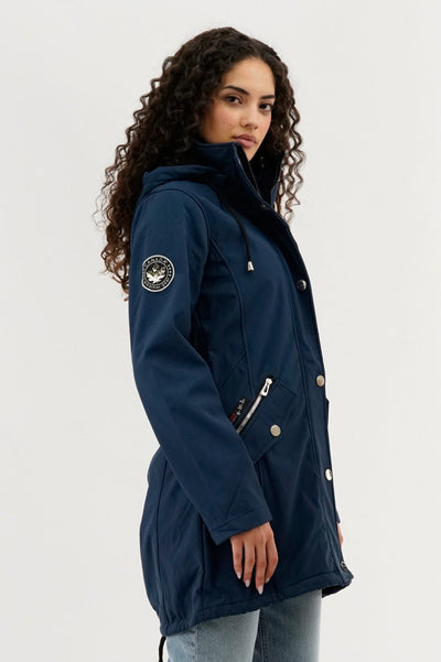 Canada Weather Gear Soft Shell Lightweight Jacket - Navy - Womens Lightweight Jackets - Canada Weather Gear