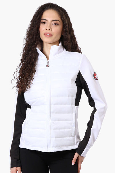 Canada Weather Gear Nylon Puffer Lightweight Jacket - White - Womens Lightweight Jackets - Canada Weather Gear