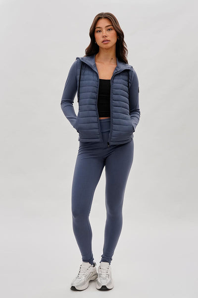 Super Triple Goose Puffer Active Lightweight Jacket - Grey - Womens Lightweight Jackets - Canada Weather Gear
