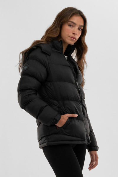 Canada Weather Gear Chevron Bomber Jacket - Black - Womens Bomber Jackets - Canada Weather Gear