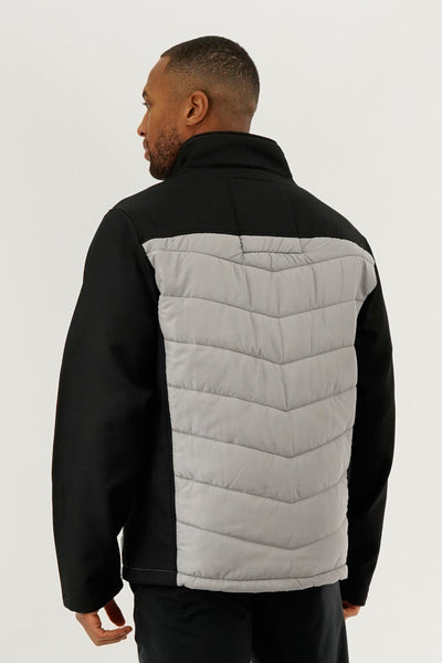 Super Triple Goose Quilted Colour Block Lightweight Jacket - Grey - Mens Lightweight Jackets - Canada Weather Gear
