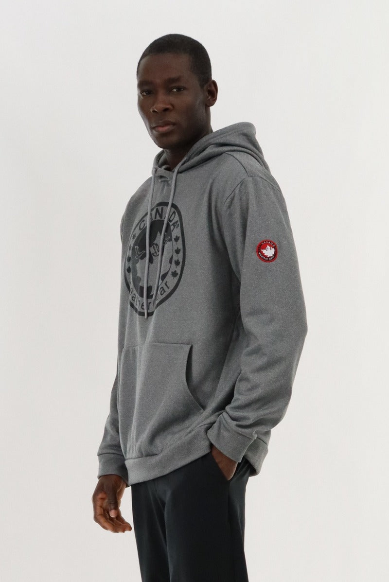 Canada Weather Gear Logo Hoodie - Grey - Mens Hoodies & Sweatshirts - Canada Weather Gear