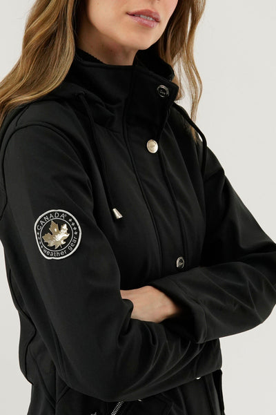 Canada Weather Gear Soft Shell Lightweight Jacket - Black