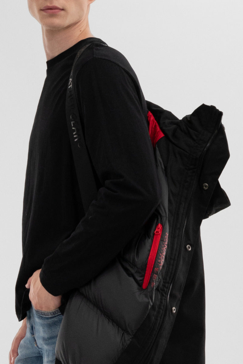 Backpack Strap Bomber Jacket