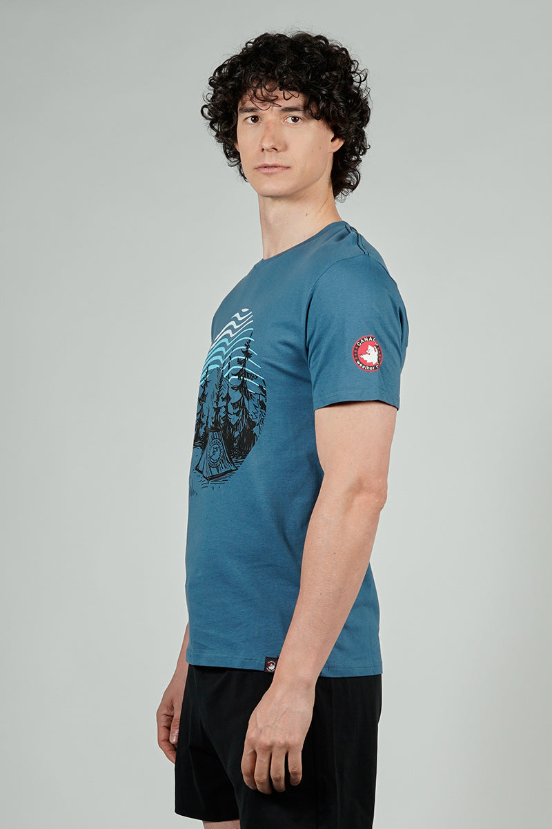 T-shirt imprimé camping Canada Weather Gear - Bleu