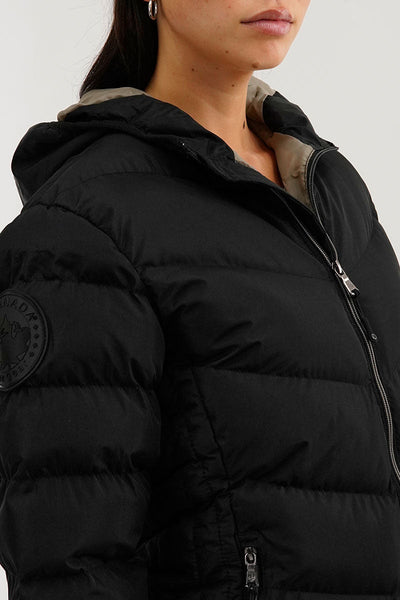 Canada Weather Gear Chevron Quilted Bomber Jacket - Black - Womens Bomber Jackets - Canada Weather Gear