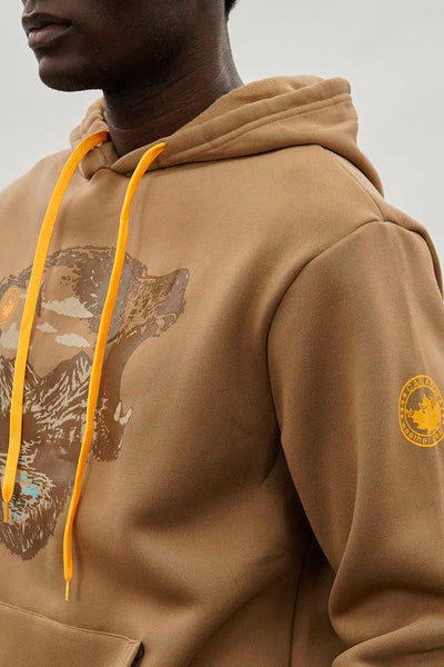 Canada Weather Gear Bear Print Hoodie - Beige