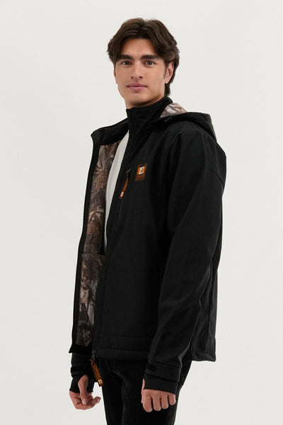 Canada Work Gear Wood Camo Lined Lightweight Jacket - Black - Mens Lightweight Jackets - Canada Weather Gear