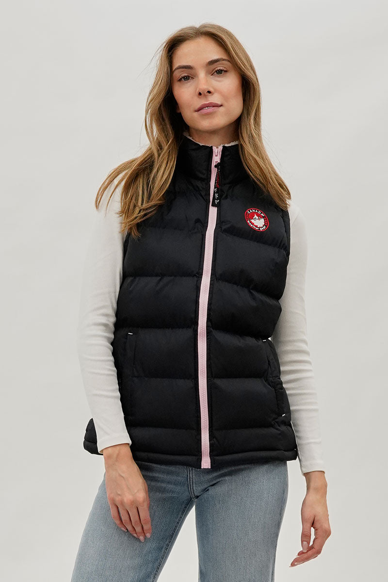 Canada Weather Gear Fleece Lined Collar Puffer Vest - Navy