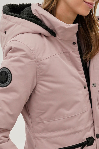Canada Weather Gear Faux Fur Lined Parka Jacket - Pink