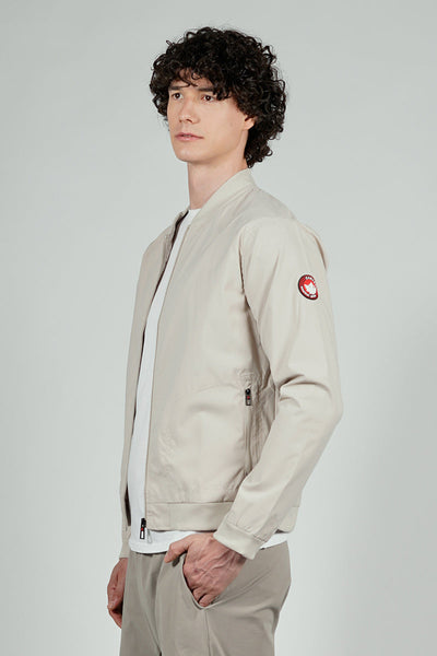 Canada Weather Gear Basic Zip Up Bomber Lightweight Jacket - Cream