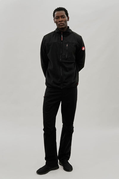 Canada Weather Gear Colour Block Fleece Lightweight Jacket - Black - Mens Lightweight Jackets - International Clothiers