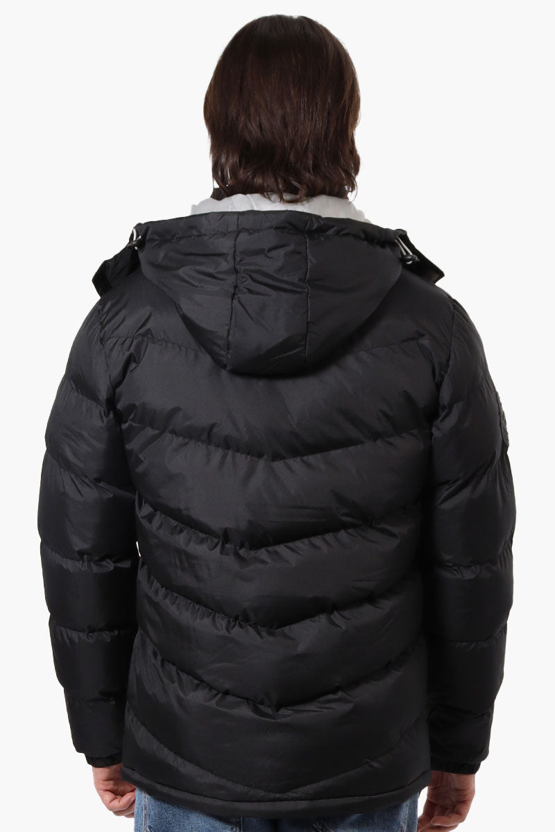 Super Triple Goose Bubble Contrast Detail Bomber Jacket - Black - Mens Bomber Jackets - Canada Weather Gear