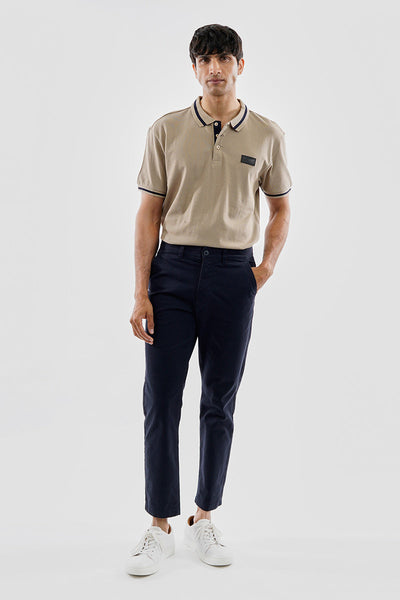 Essentials Super Triple Goose Basic Stripe Polo Shirt - Camel - Mens Polo Shirts - Canada Weather Gear