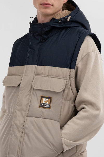 Canada Work Gear Removable Sleeve Parka Jacket - Beige