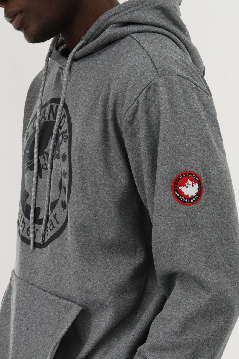 Canada Weather Gear Logo Hoodie - Grey - Mens Hoodies & Sweatshirts - Canada Weather Gear