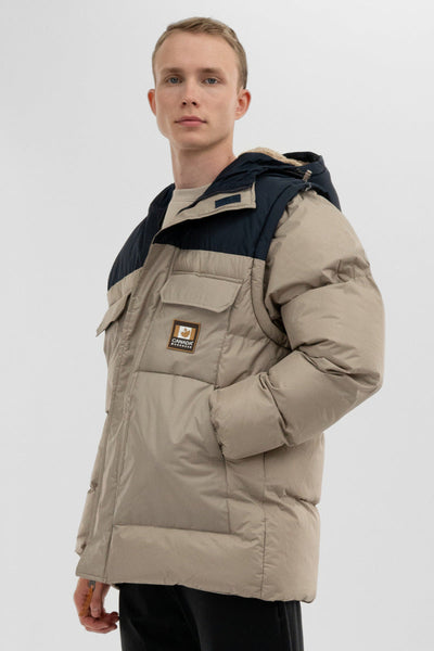 Canada Work Gear Removable Sleeve Parka Jacket - Beige