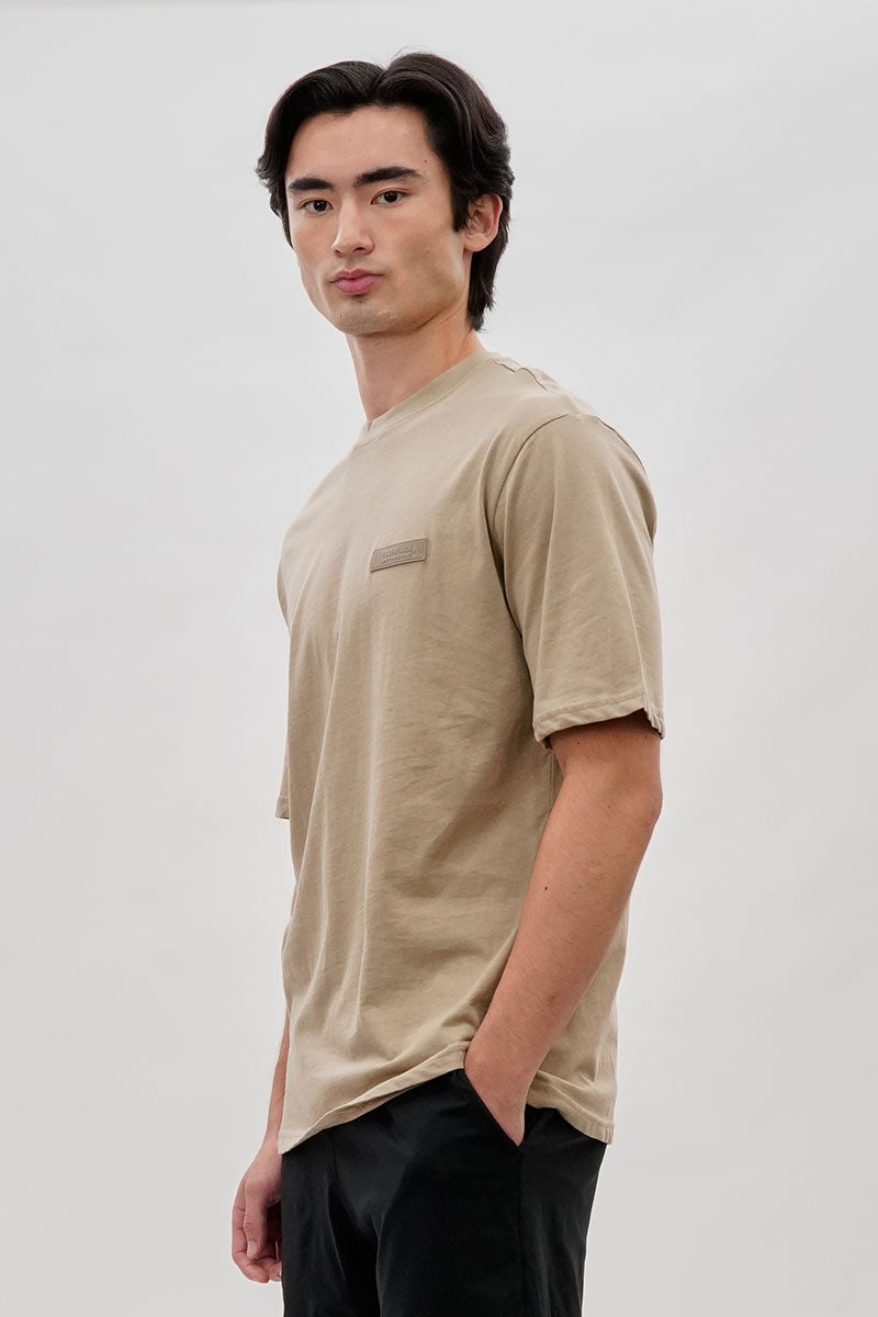 Essentials Super Triple Goose Logo Print Tee - Beige - Mens Tees & Tank Tops - Canada Weather Gear