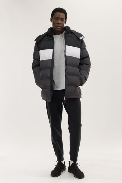 Canada Weather Gear Colour Block Bomber Jacket - Black