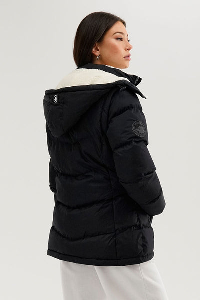 Canada Weather Gear Zip Off Sleeve Parka Jacket - Navy - Womens Parka Jackets - Canada Weather Gear