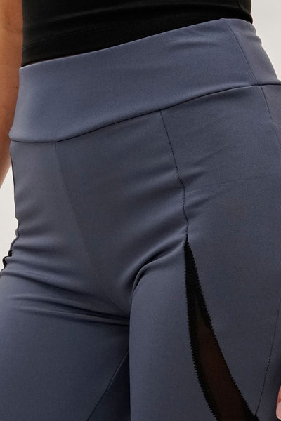Super Triple Goose High Waisted Leggings - Grey - Womens Leggings - Canada Weather Gear
