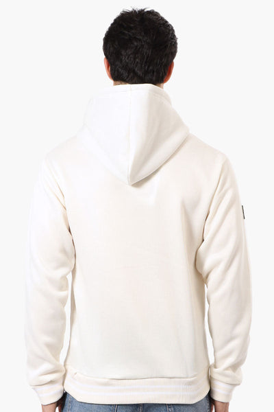 Canada Weather Gear Striped Cuff Hoodie - White