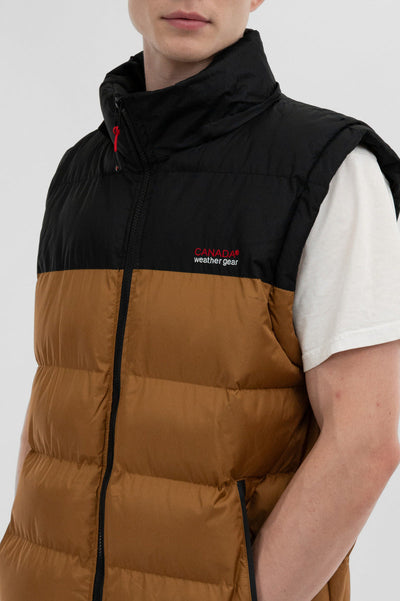Canada Weather Gear Removable Sleeve Bomber Jacket - Camel