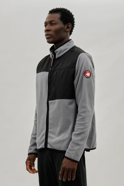 Canada Weather Gear Colour Block Fleece Lightweight Jacket - Grey - Mens Lightweight Jackets - International Clothiers