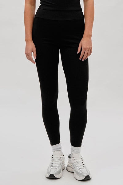 Super Triple Goose High Waisted Active Leggins - Black - Womens Leggings - Canada Weather Gear