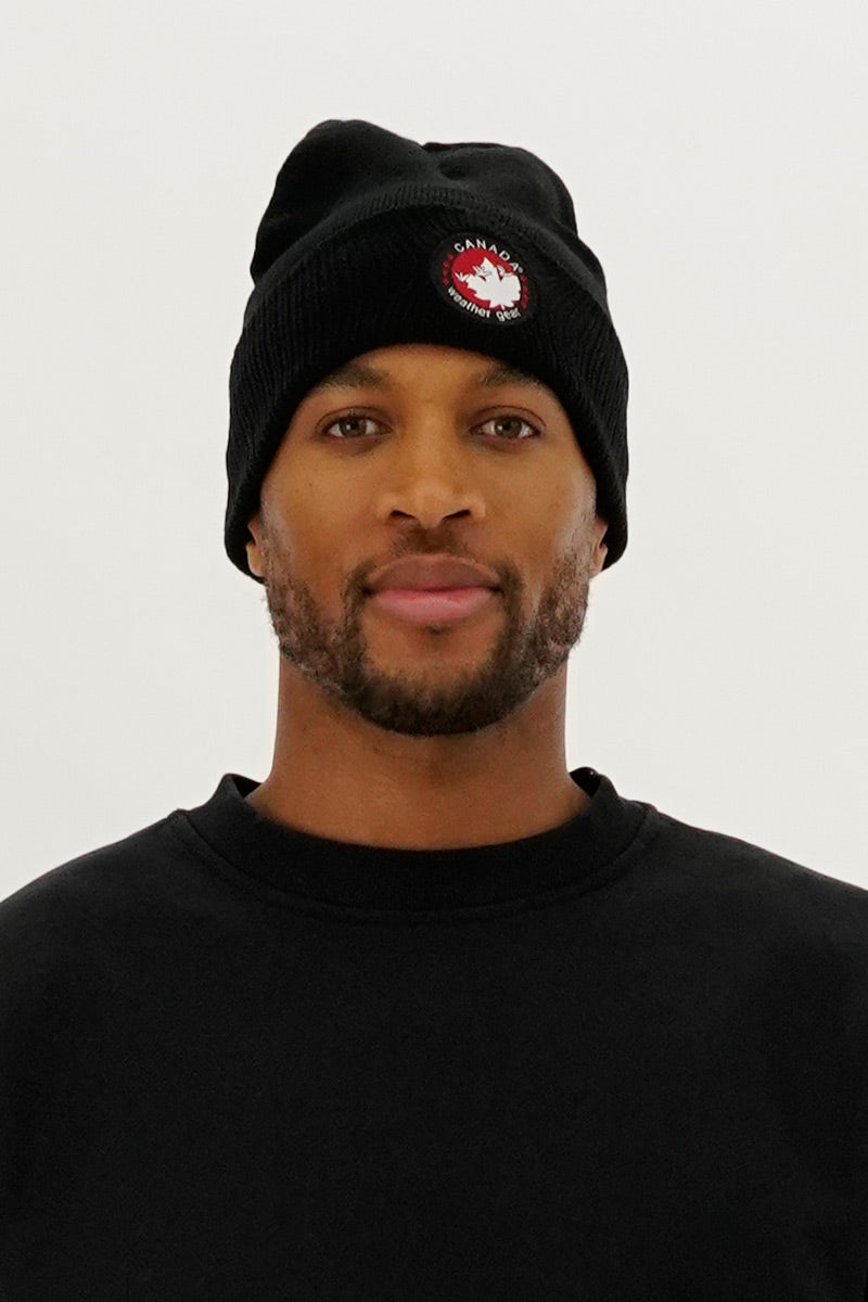 Canada Weather Gear Two-Pack Knit Hat - Black - Mens Hats - Canada Weather Gear