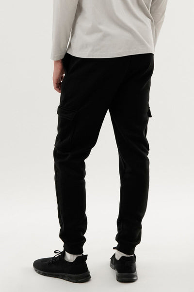 Canada Weather Gear Basic Cargo Joggers - Black - Mens Joggers & Sweatpants - Canada Weather Gear