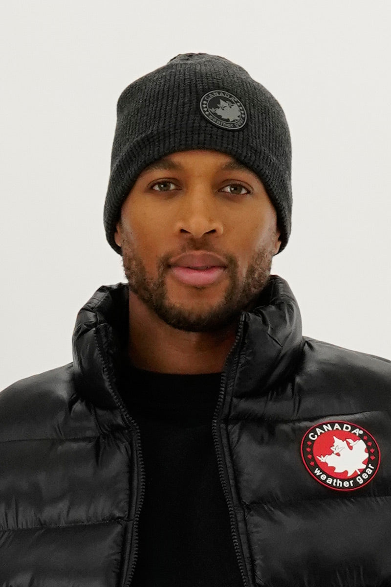 Canada Weather Gear Two-Pack Ribbed Hat - Grey - Mens Hats - Canada Weather Gear