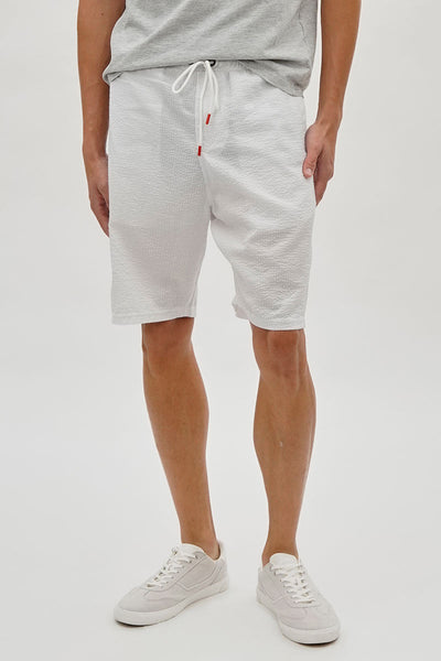 Canada Weather Gear Vintage Textured Tie Waist Shorts - White - Mens Shorts & Capris - Canada Weather Gear