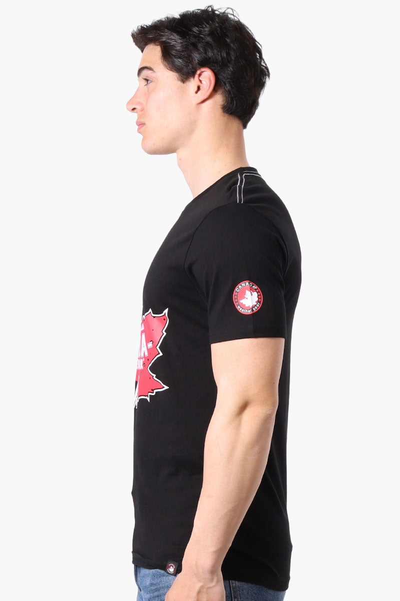 Canada Weather Gear Great White North Print Tee - Black - Mens Tees & Tank Tops - Canada Weather Gear