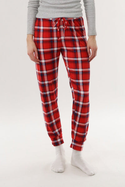 Canada Weather Gear Jogger Pajama Pants - Red - Womens Pajamas - Canada Weather Gear