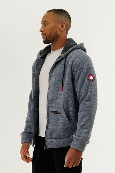 Canada Weather Gear Sherpa Lined Lightweight Jacket - Navy - Mens Lightweight Jackets - Canada Weather Gear
