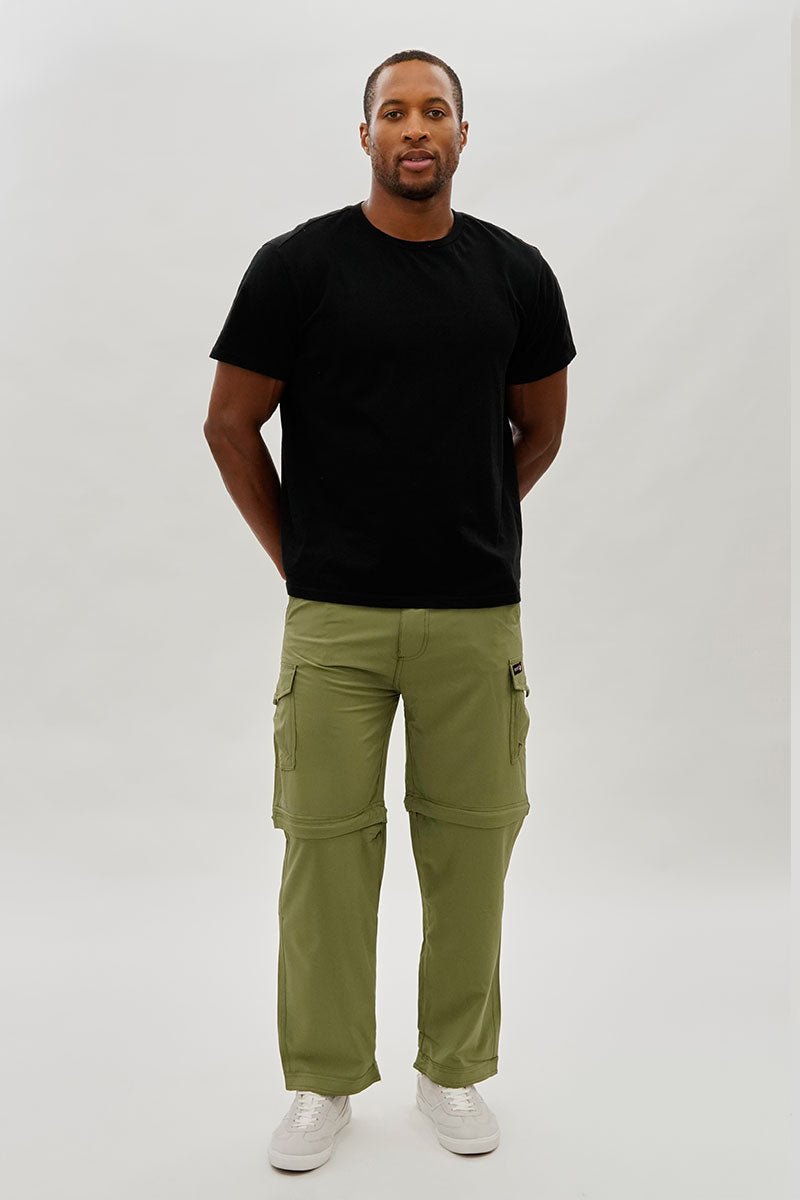 Convertible Utility Cargo Pants - Olive