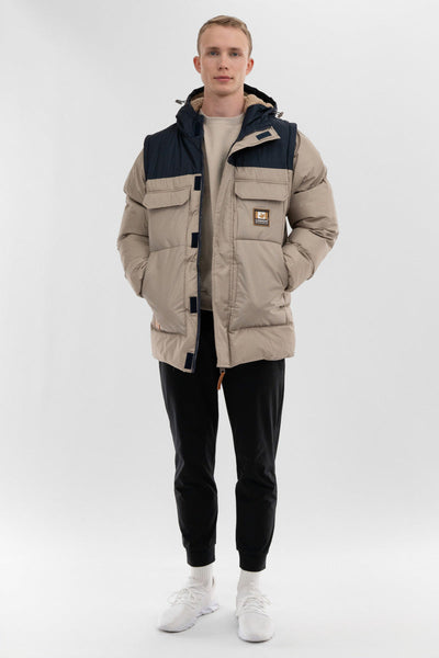 Canada Work Gear Removable Sleeve Parka Jacket - Beige