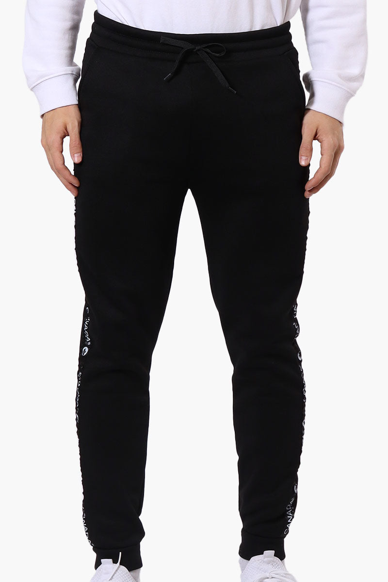 Canada Weather Gear Side Detail Tie Waist Joggers - Black - Mens Joggers & Sweatpants - Canada Weather Gear