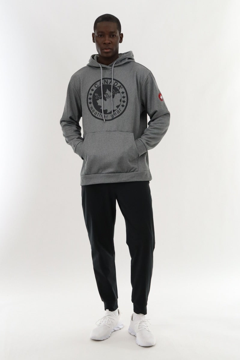 Canada Weather Gear Logo Hoodie - Grey - Mens Hoodies & Sweatshirts - Canada Weather Gear