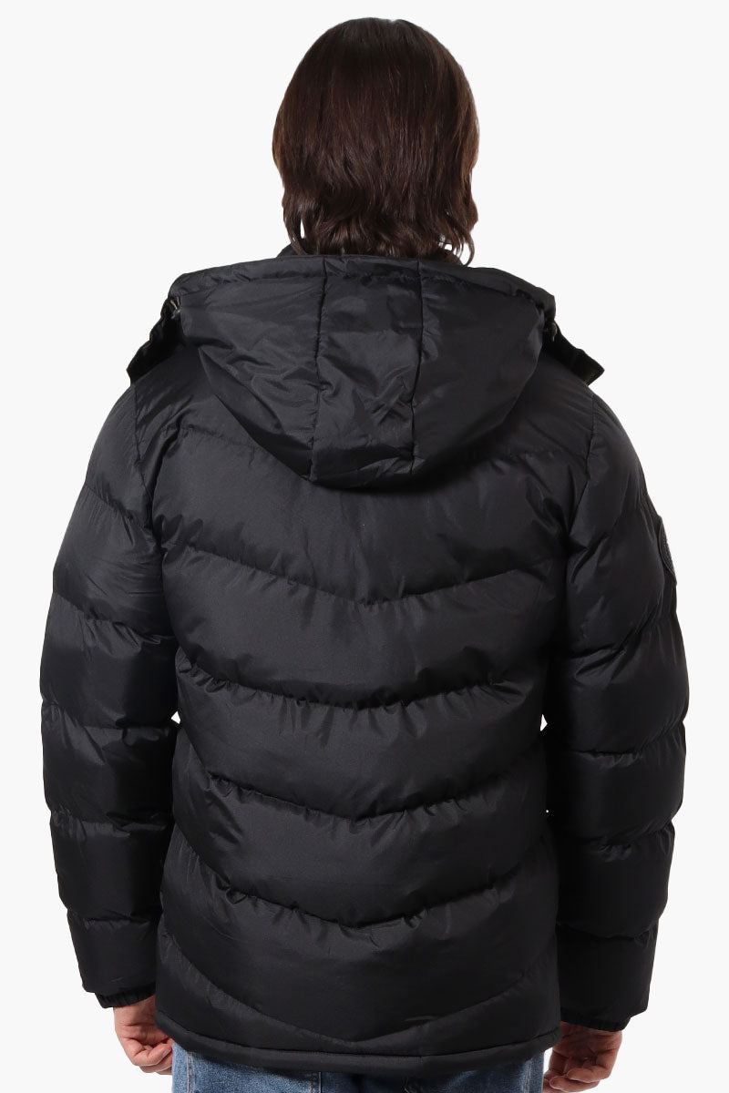 Super Triple Goose Bubble Contrast Detail Bomber Jacket - Black - Mens Bomber Jackets - Canada Weather Gear