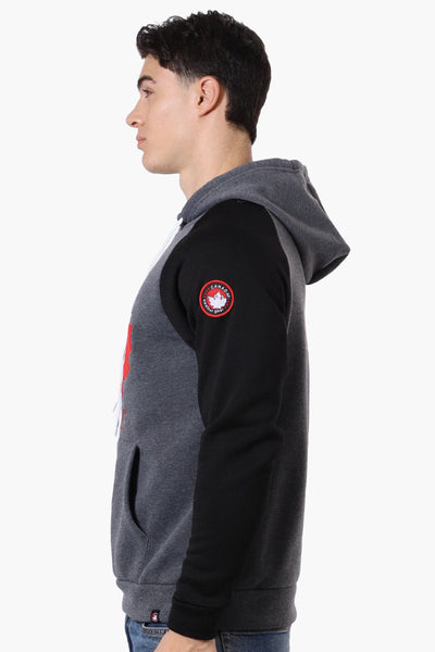 Canada Weather Gear Colour Block Chest Logo Hoodie - Black - Mens Hoodies & Sweatshirts - Canada Weather Gear