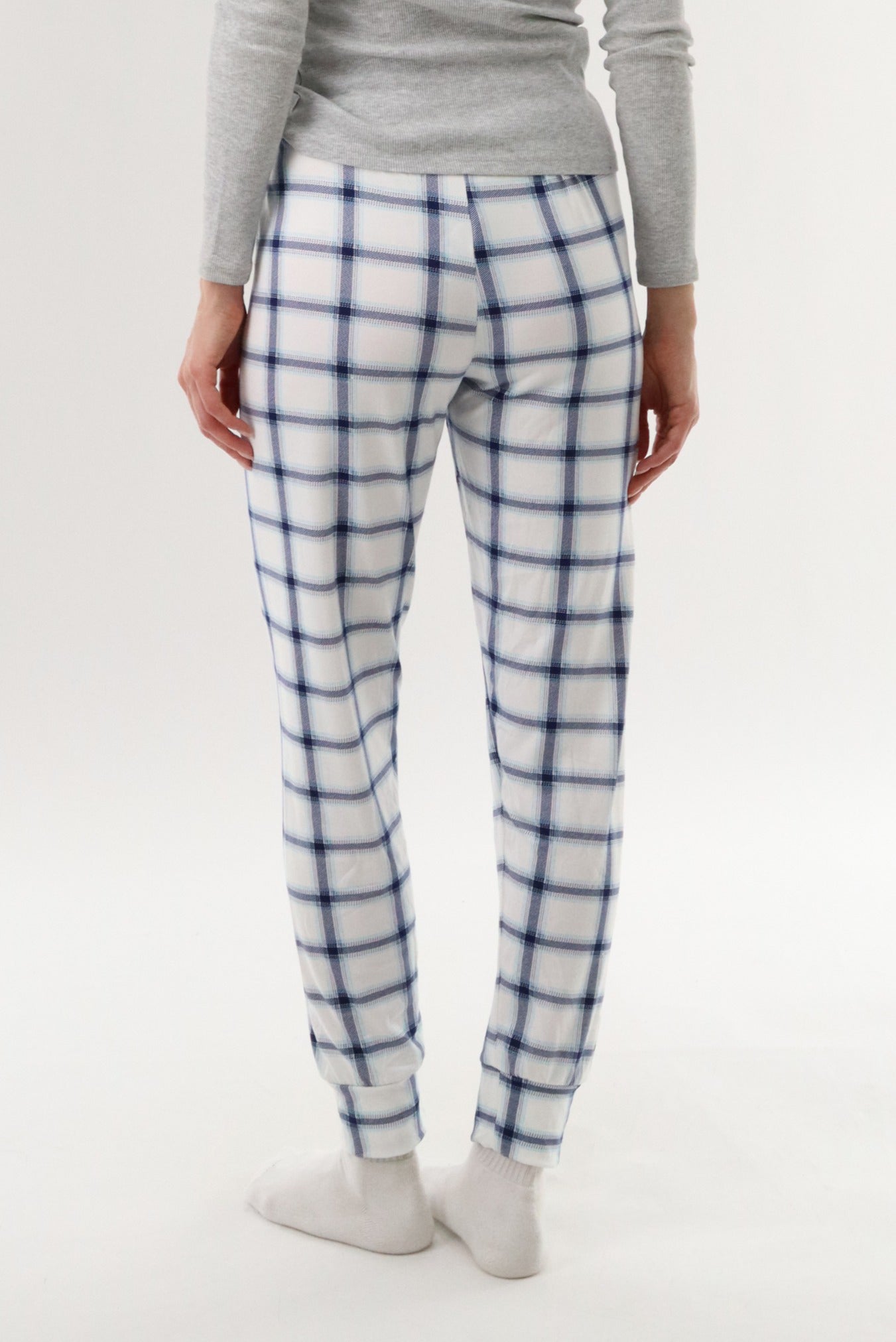 Canada Weather Gear Jogger Pajama Pants - White - Womens Pajamas - Canada Weather Gear