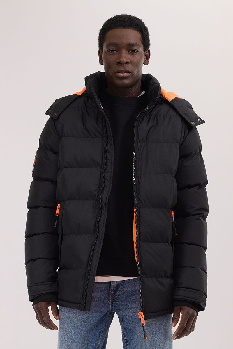 Super Triple Goose Thermal-Foil Lining Bomber Jacket - Orange