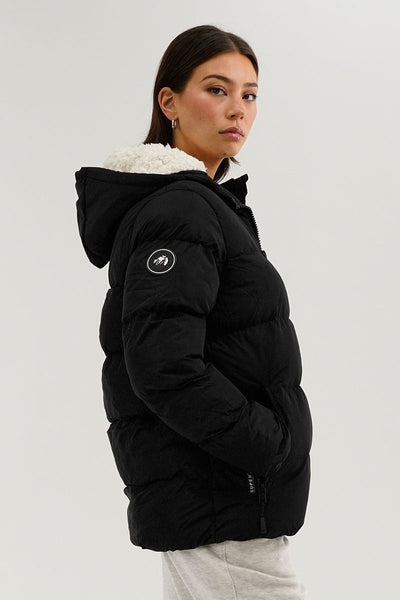Super Triple Goose Colour Block Bomber Jacket - Black - Womens Bomber Jackets - Canada Weather Gear