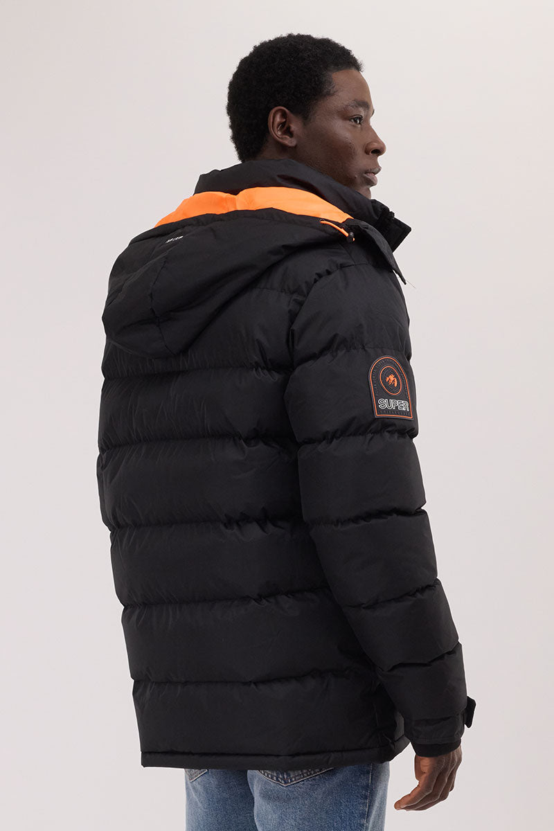Super Triple Goose Thermal-Foil Lining Bomber Jacket - Orange