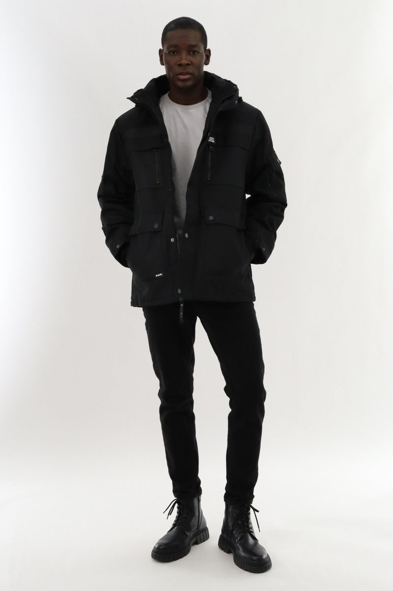 Super Triple Goose Utility Parka Jacket - Black - Mens Parka Jackets - Canada Weather Gear