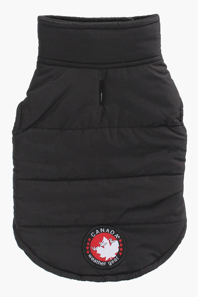 Canada Weather Gear Pet Puffer Jacket - Black - Pet Accessories - Canada Weather Gear