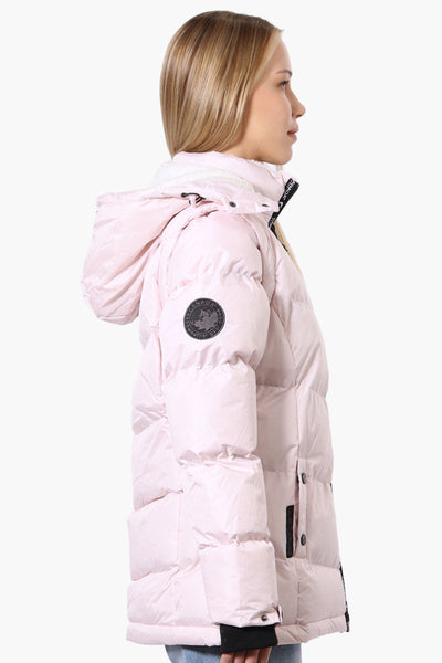 Canada Weather Gear Zip Off Sleeve Bomber Jacket - Blush - Womens Bomber Jackets - Canada Weather Gear