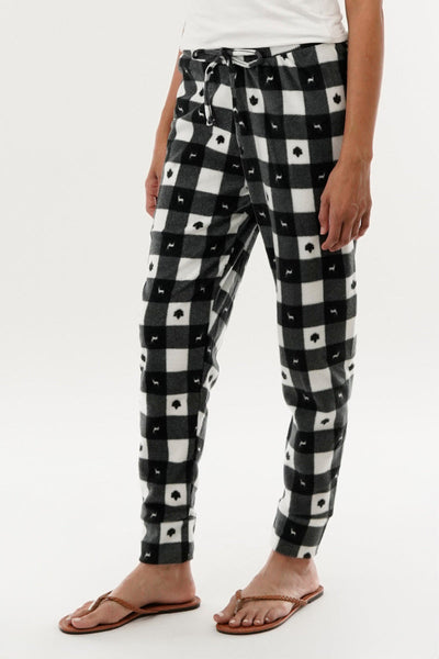 Canada Weather Gear Plaid Pajama Pants - Black - Womens Pajamas - Canada Weather Gear